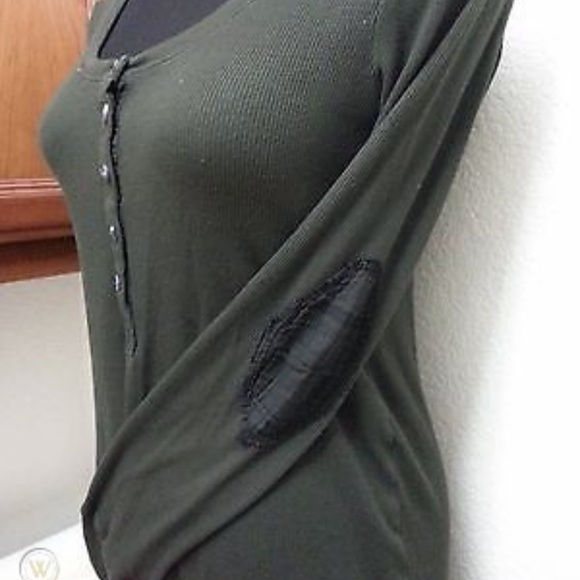 aso Elena Gilbert elbow patch Henley - Picture 4 of 4